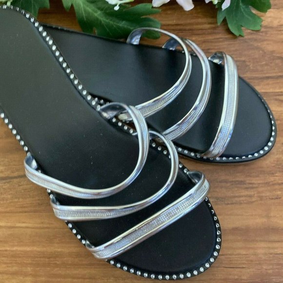 Womens Shoes Strappy Sandals Size 5 Ladies Flats - Picture 2 of 8
